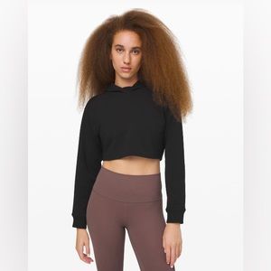 NWT Lululemon LA All Yours Cropped Hoodie. Size 10, Black.